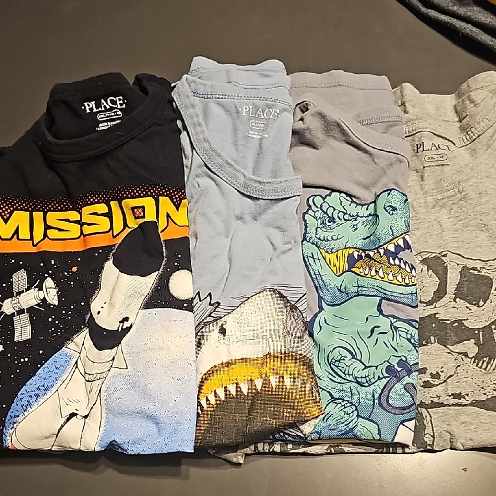 Lot 4 boy size 16 Children place tee shirts